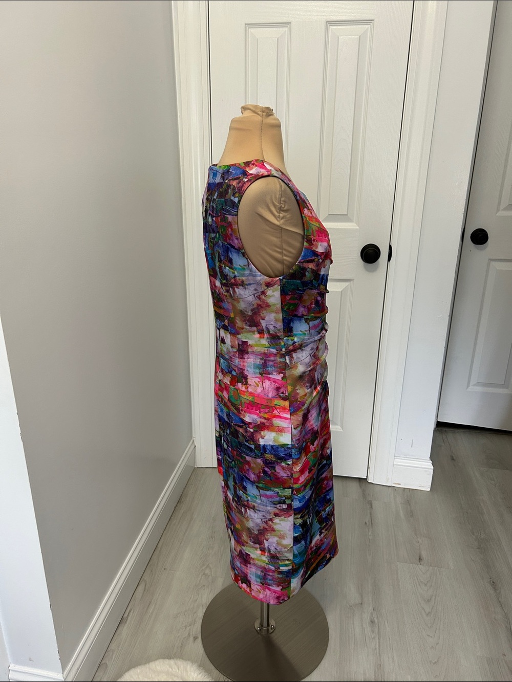 Joseph Ribkoff Multicolor Ruched Sheath Dress - Picture 5 of 10